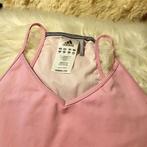 Addidas workout shirt,pink in color, medium size,  clima365 material!, like new! - Picture 2 of 5